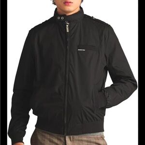 Vintage 90’s Members Only Jacket black Mens L 123